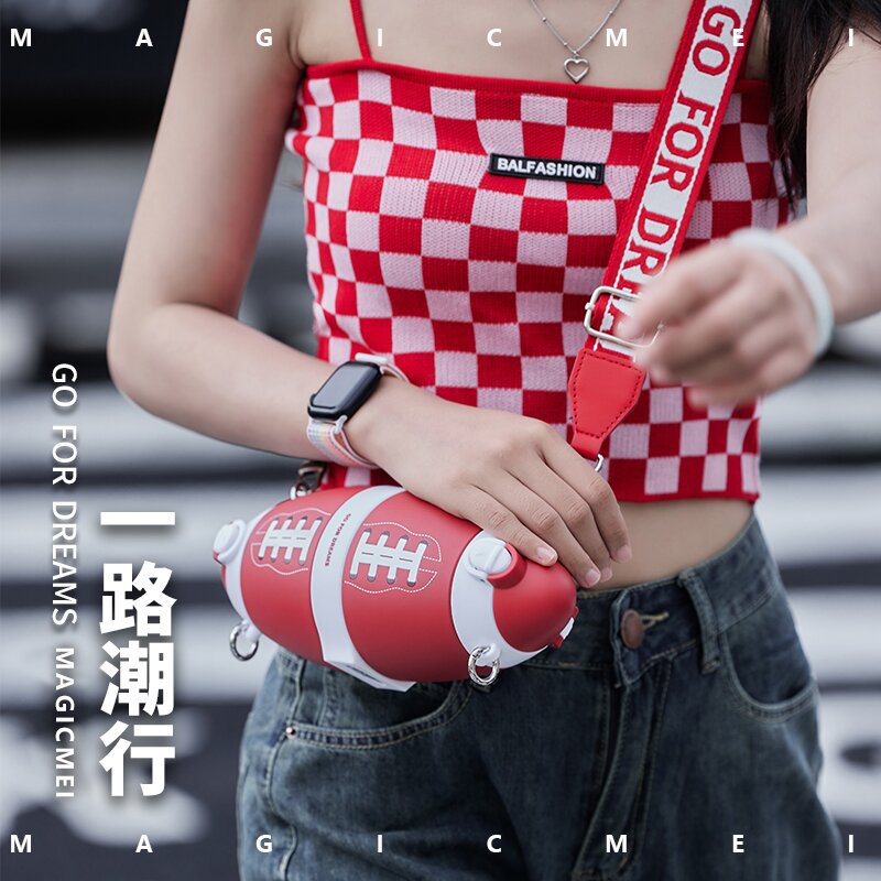 女生专享·全网低价运动爆款橄榄球水杯高端礼品新品双杯打球学生