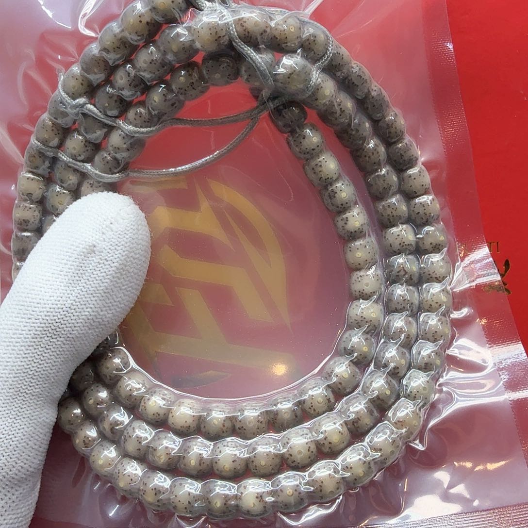 星月菩提吊坠9小冰糖月留白针尖星尺寸8左右108