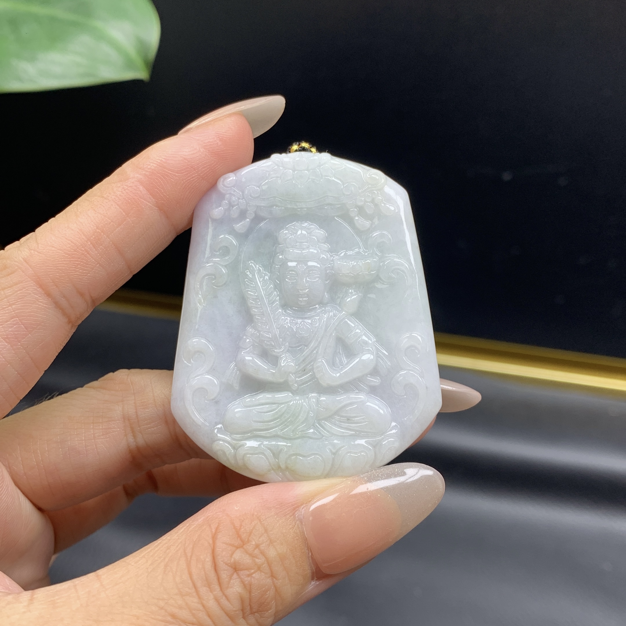 天然缅甸翡翠A货 不动明王吊坠生肖鸡守护神挂件毛衣链配饰