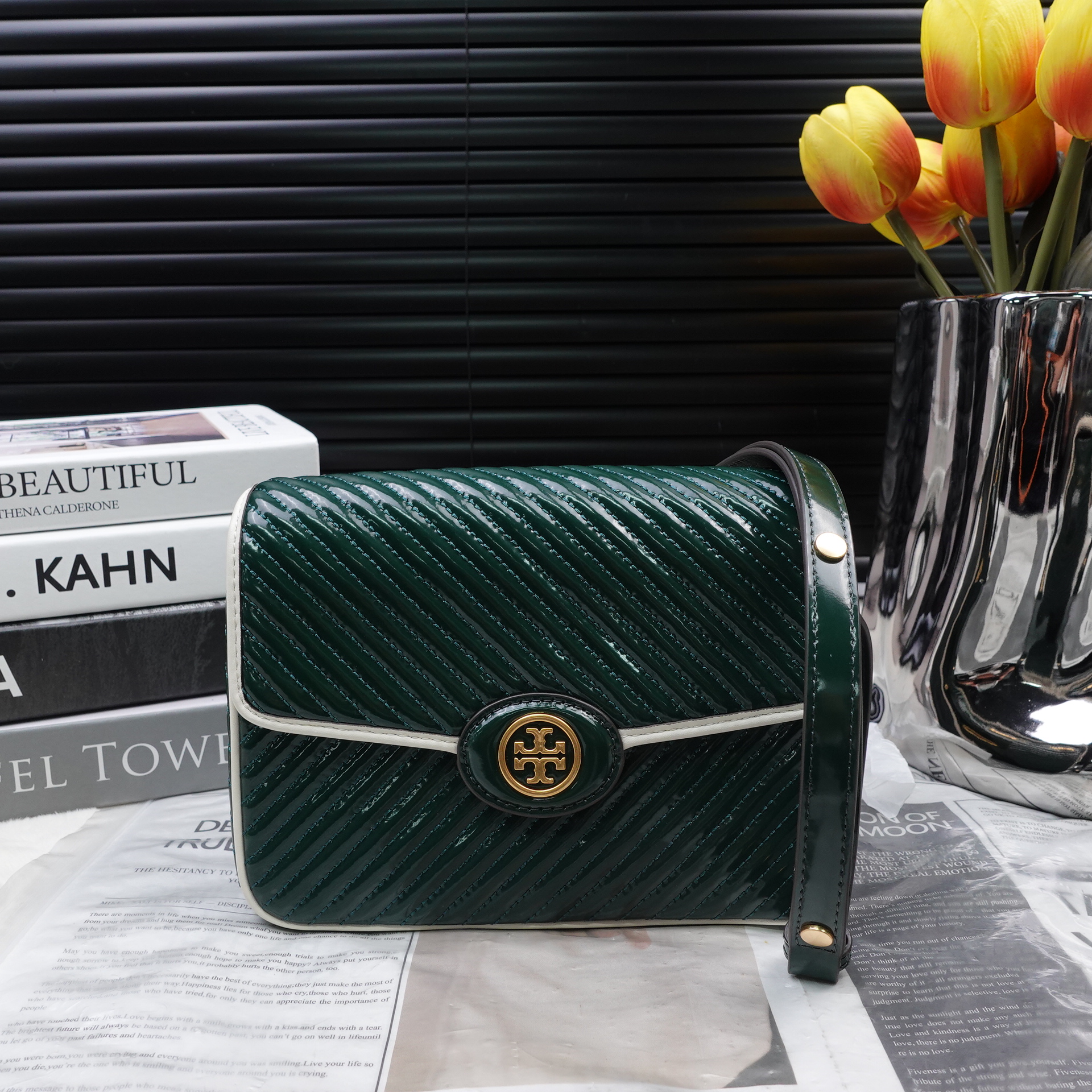 95新 TORY BURCH/汤丽柏琦 单肩包/T_ZY0000  T10326656