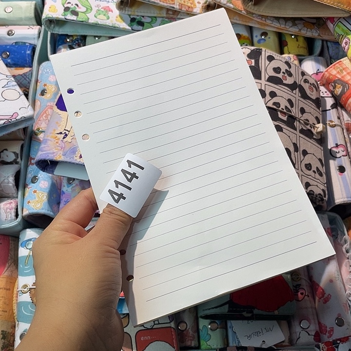 织绣A5 活页横线纸4141