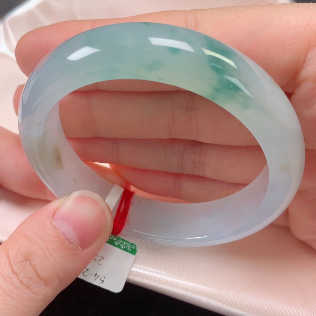 未镶嵌手镯翡翠缅甸天然翡翠手镯54