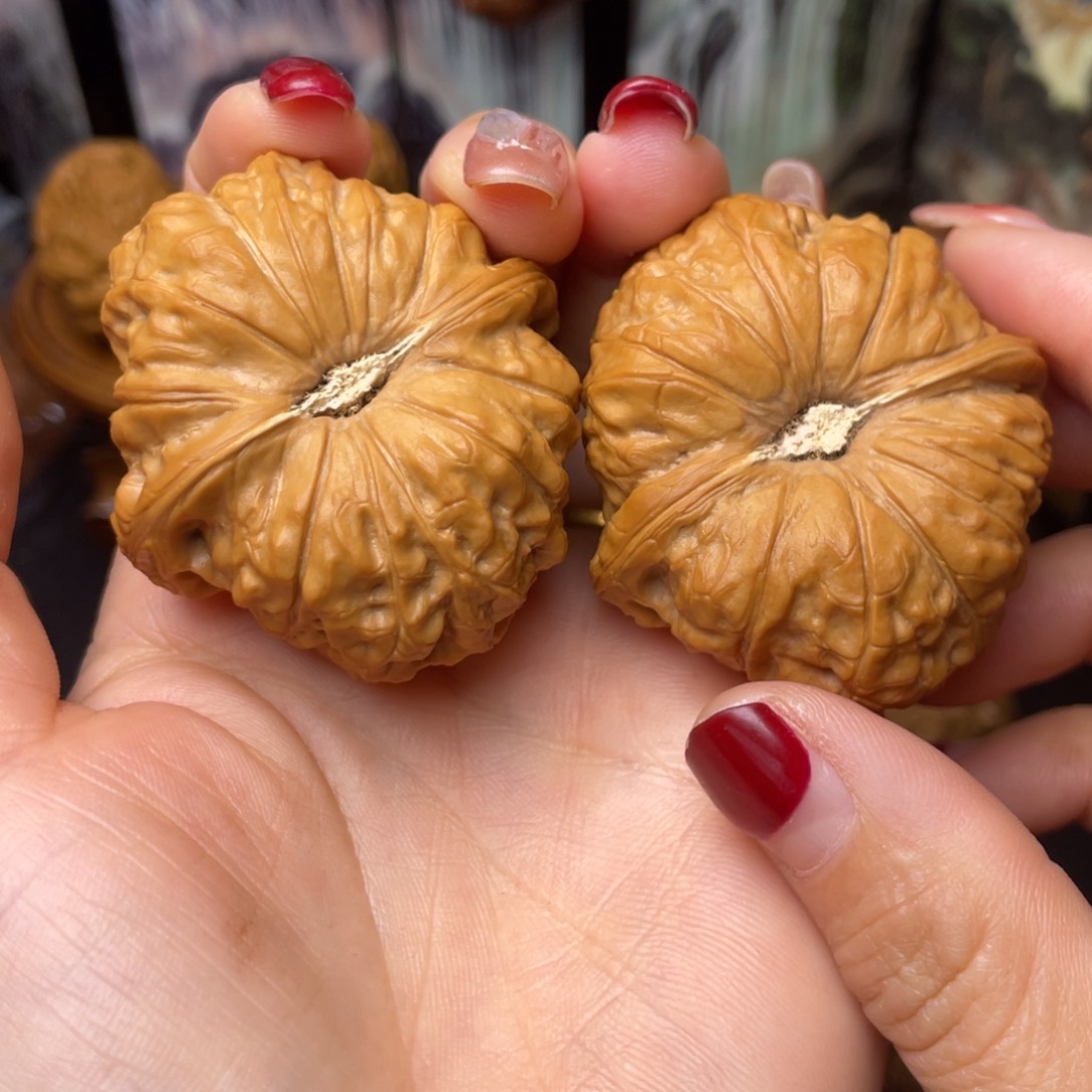 文玩核桃把件45南瓜墩