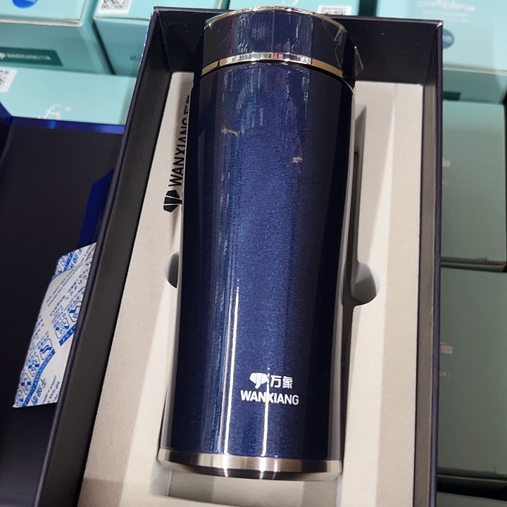 万象保温杯f72-420蓝黑色