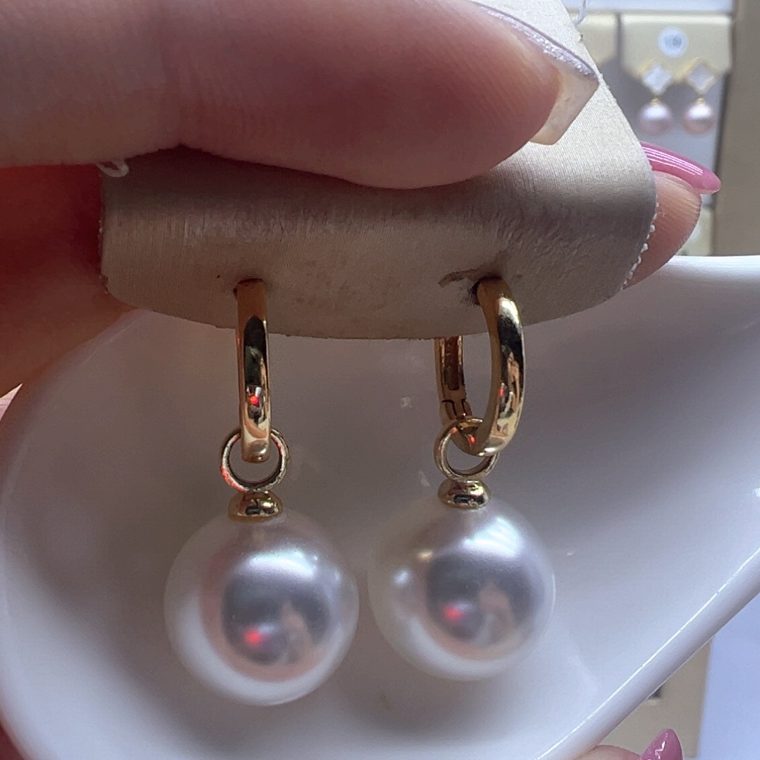 未镶嵌淡水珍珠耳饰