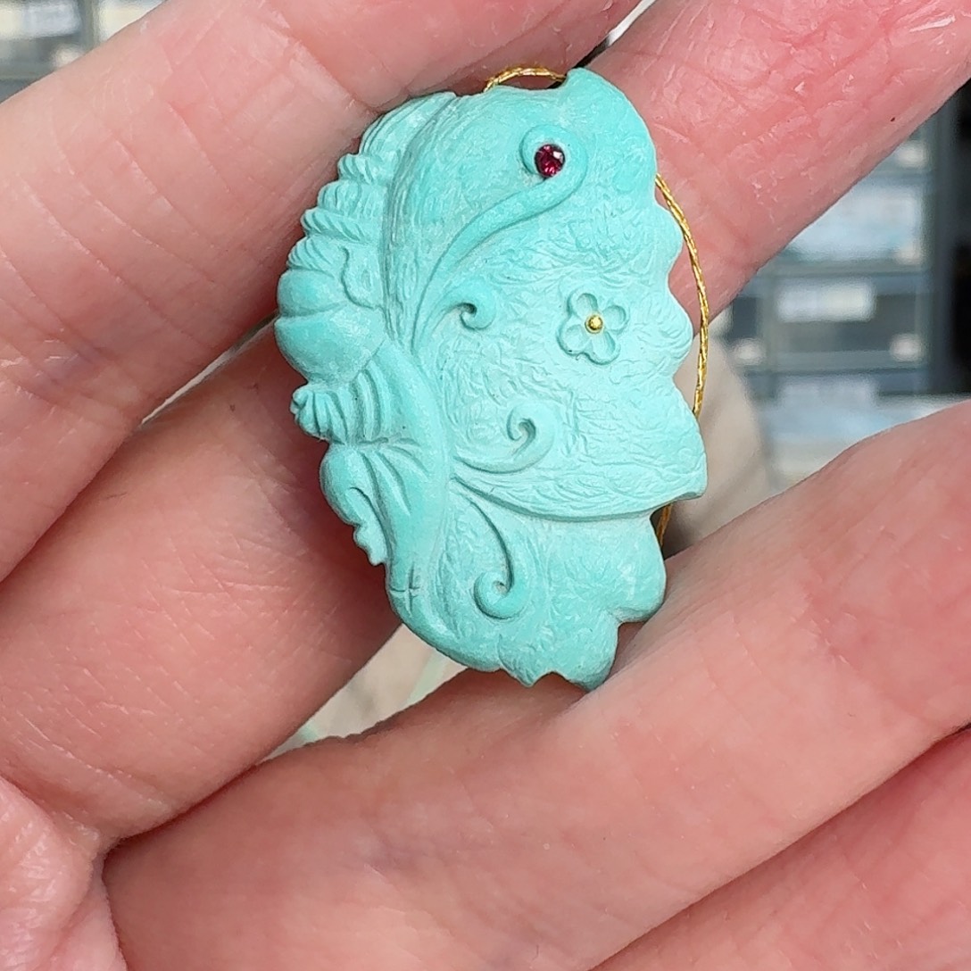 绿松石珠宝奇石未镶嵌