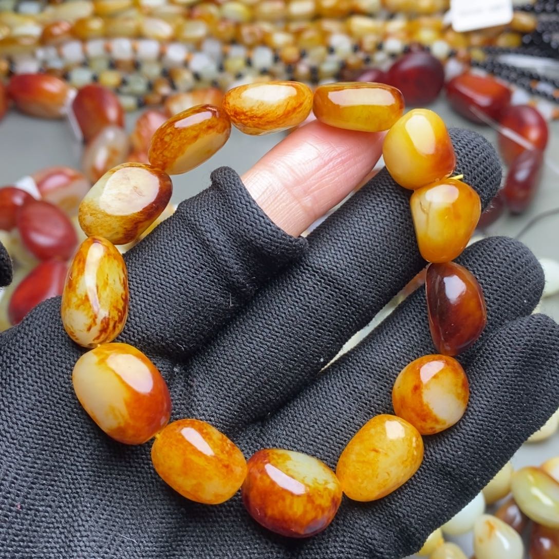 和田玉未镶嵌手链