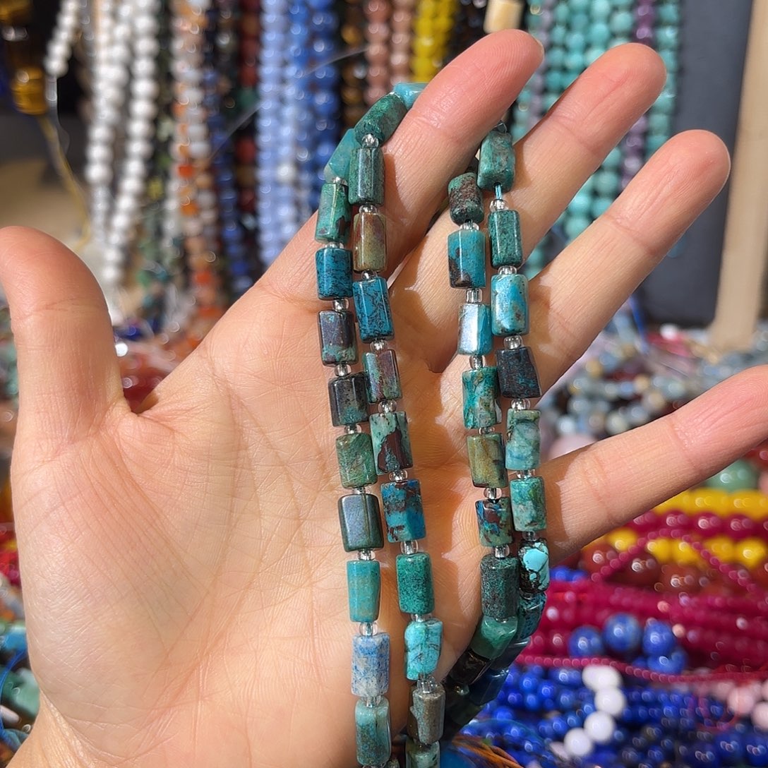 玛瑙/玉髓未镶嵌珠宝半成品凤凰松卡6-10一条