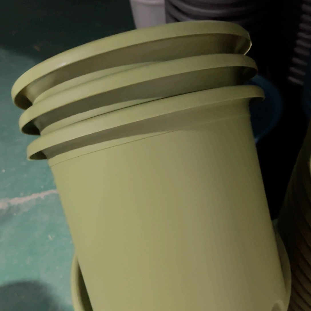 树脂四季盆6#无拖果绿5