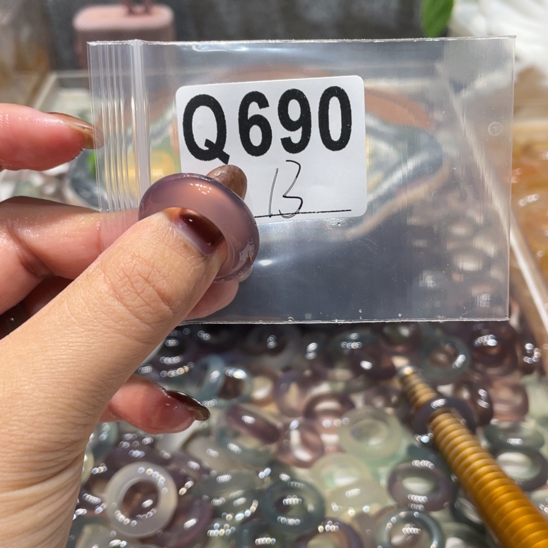 玛瑙/玉髓未镶嵌戒指690