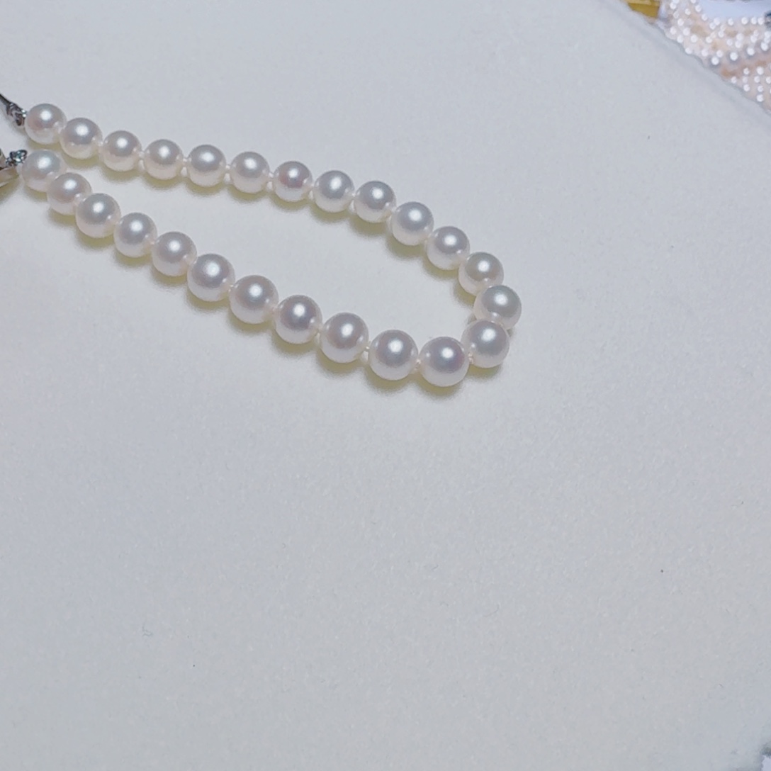 淡水珍珠手绳银S925镶嵌380