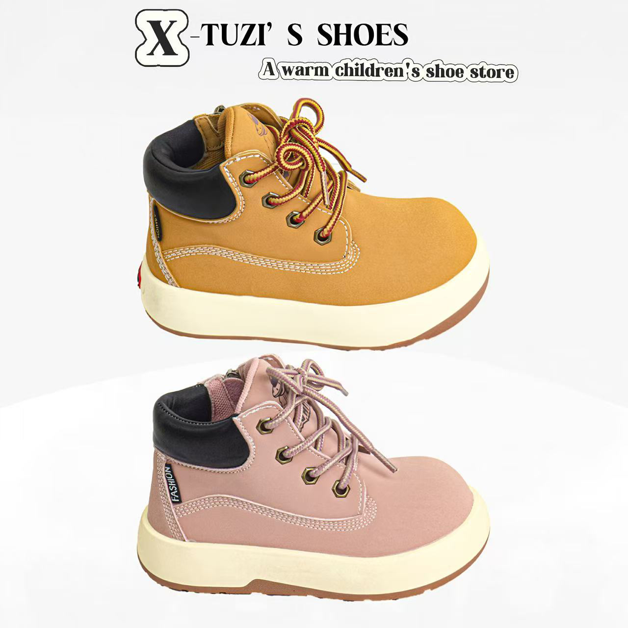 N.N小兔子-儿童真皮卡皮巴拉马丁靴 单 26051