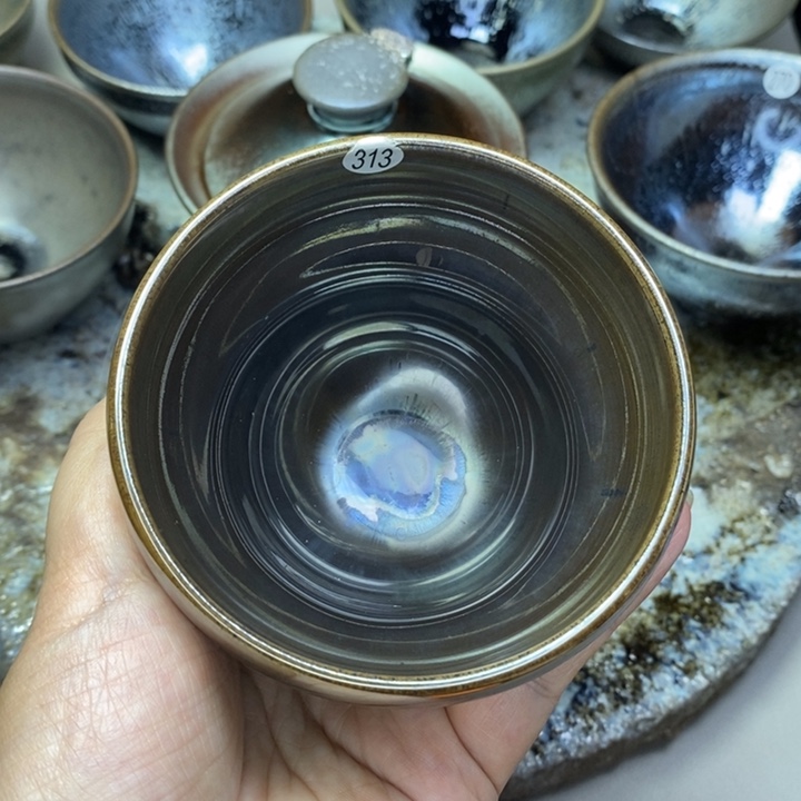 茶盏建窑建盏柴烧主人杯