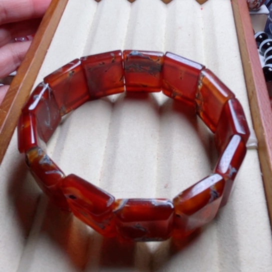 玛瑙/玉髓手链未镶嵌用****兔