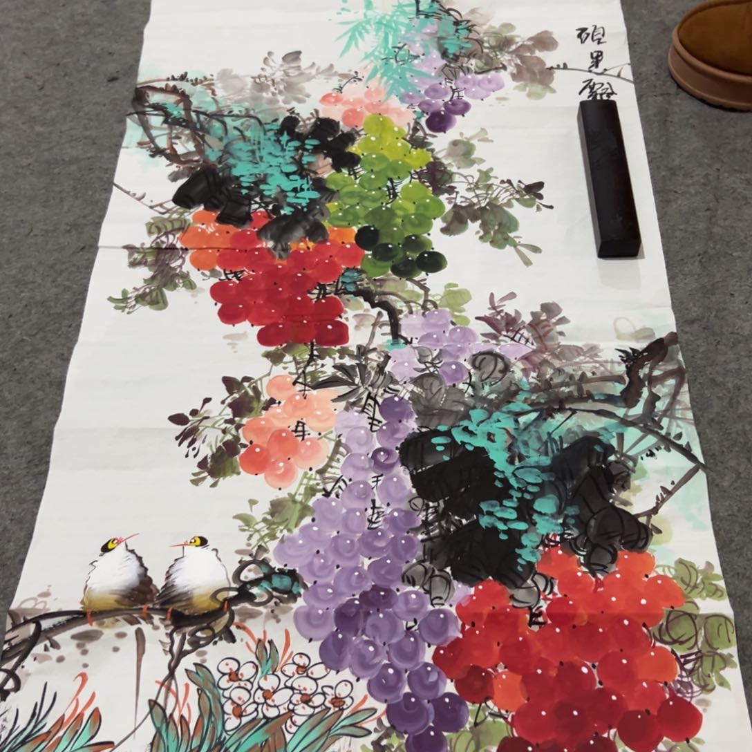 国画国画作品画心一张