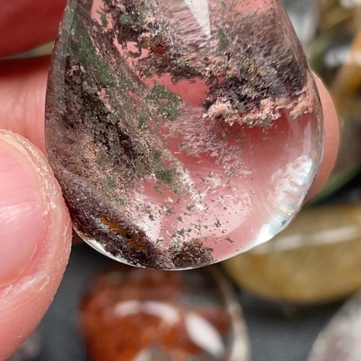 水晶吊坠(不含链)未镶嵌阖**色