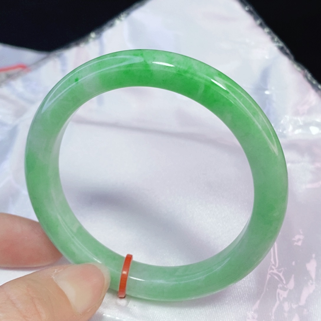 未镶嵌手镯翡翠52.8正圈