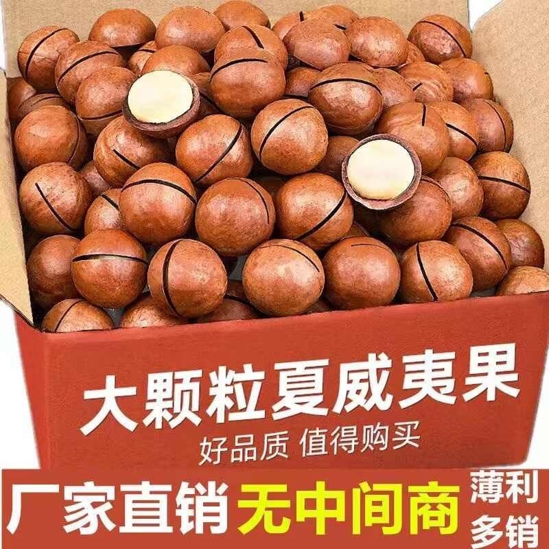 夏威夷果500g奶香味大开口袋装坚果零食解馋休闲食品干果炒货