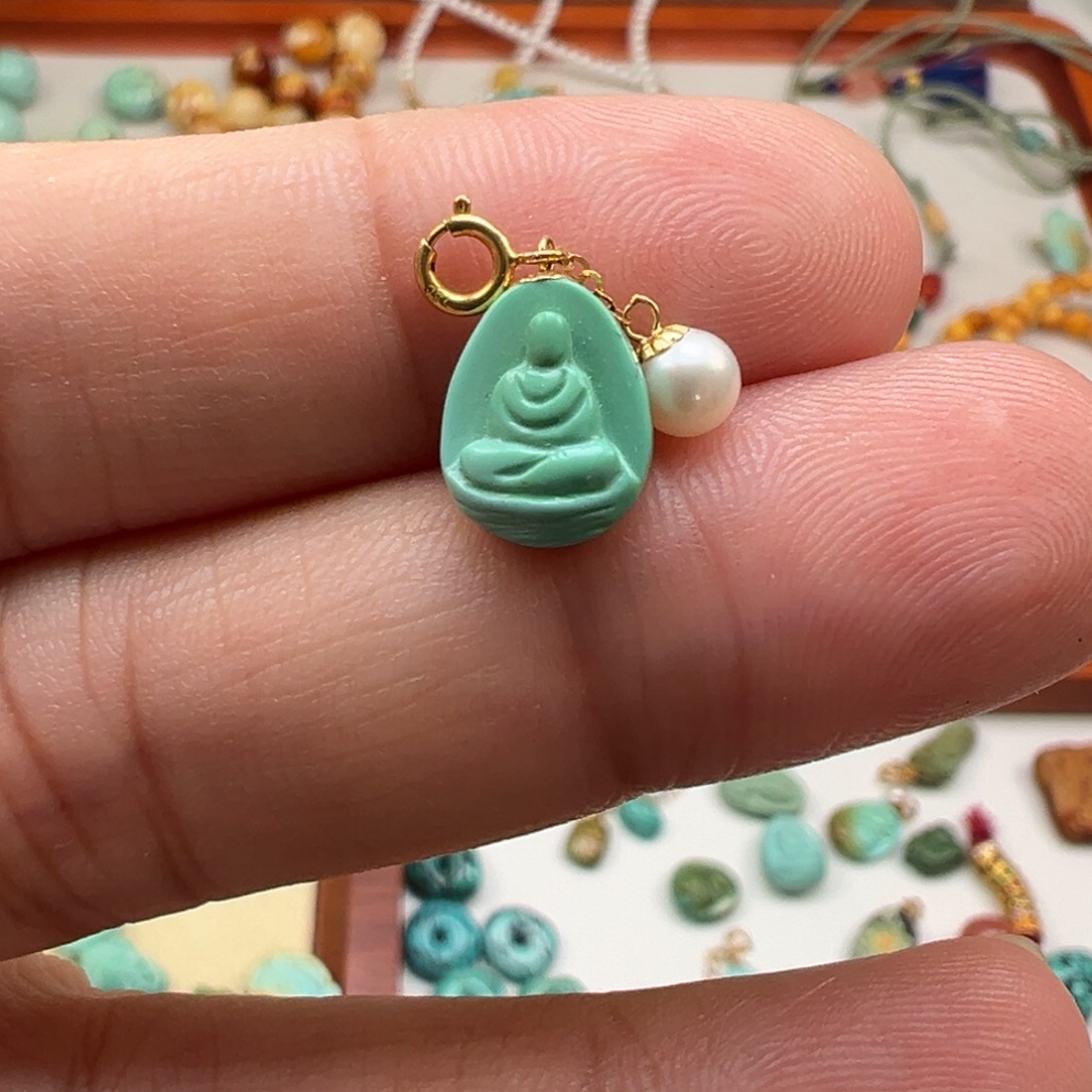 凤眼菩提吊坠18K滴流