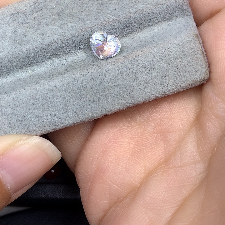 月光石裸石爱心月光石