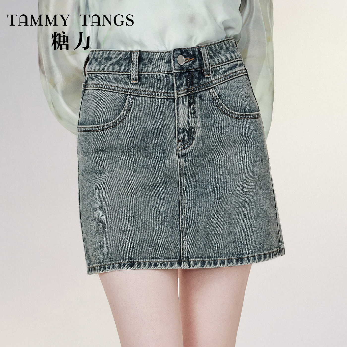 【直播专属】糖力A字裙短裙