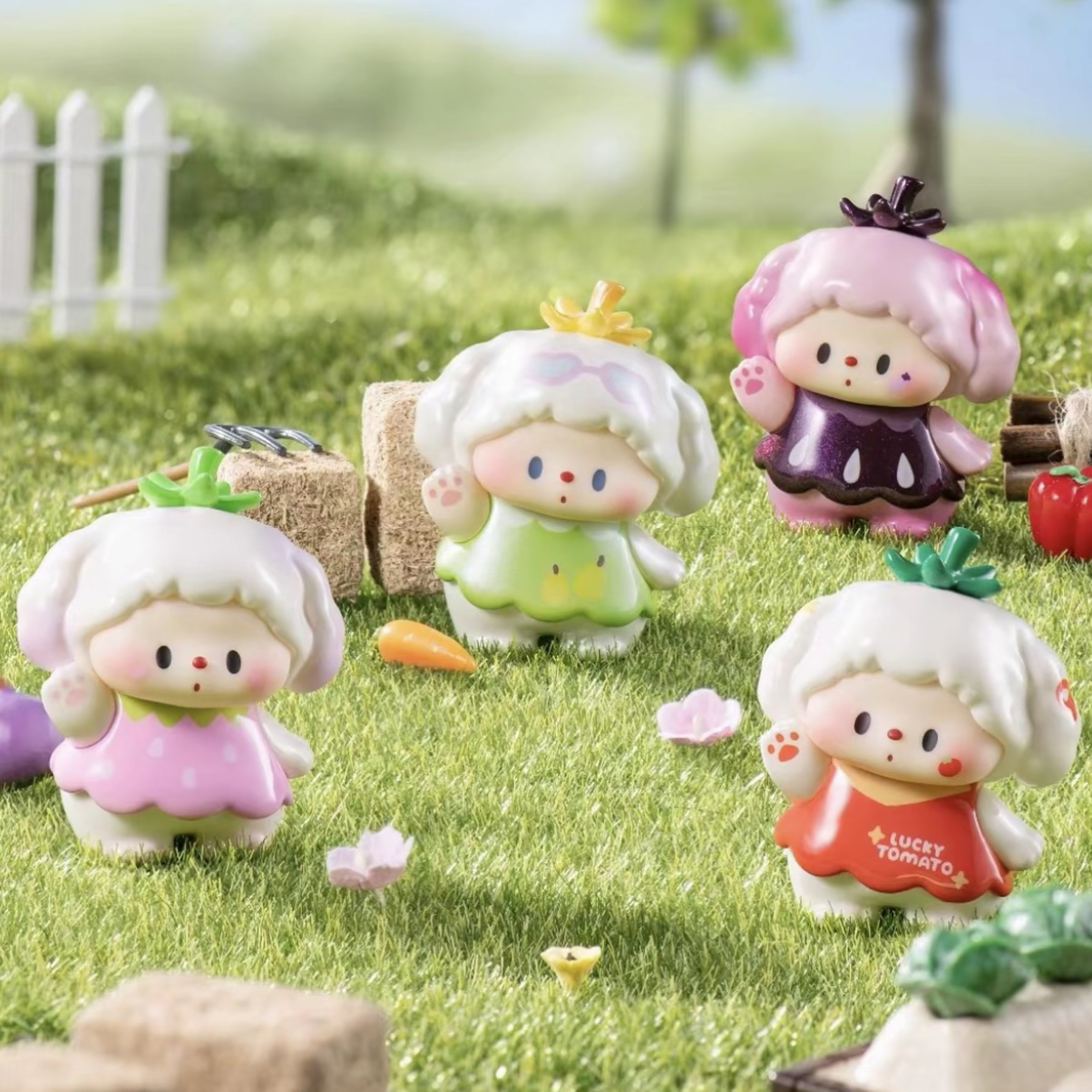 【代拆】噜噜狗农场物语系列mini盲盒潮玩摆件萌粒