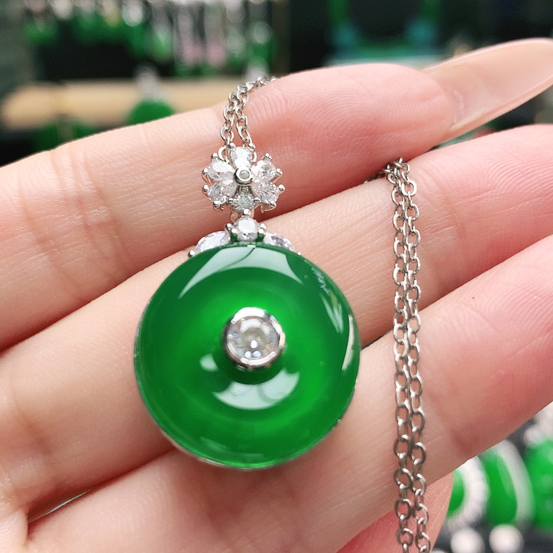 玛瑙/玉髓合金吊坠