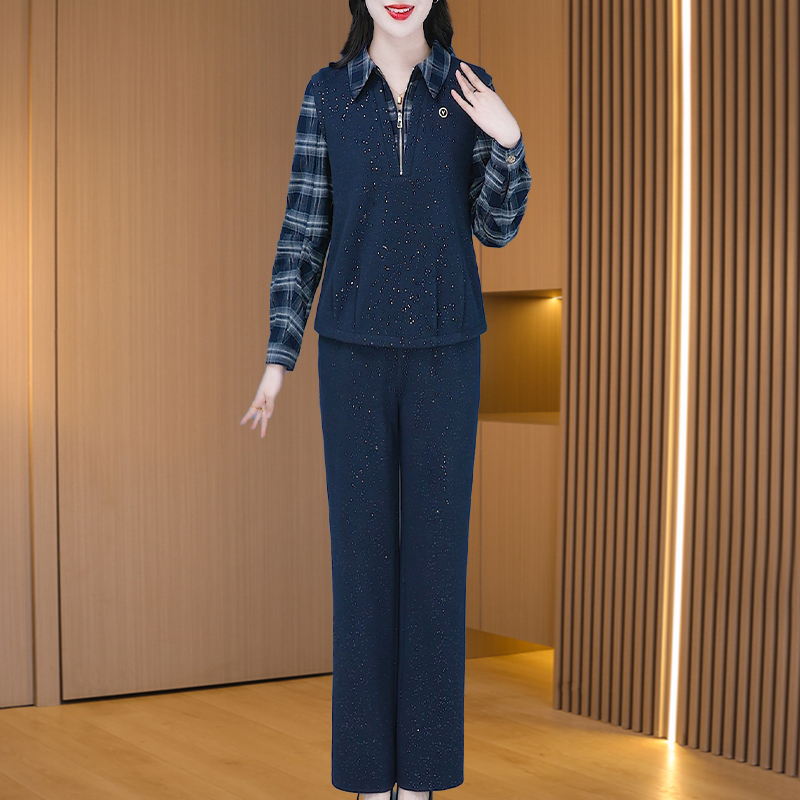 【上衣+裤子】24033优雅新款气质时尚大气减龄收腰显瘦套裤M-4XL-A