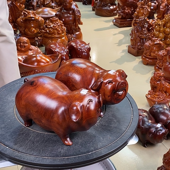 大果紫檀（缅甸花梨）缅甸花梨木猪