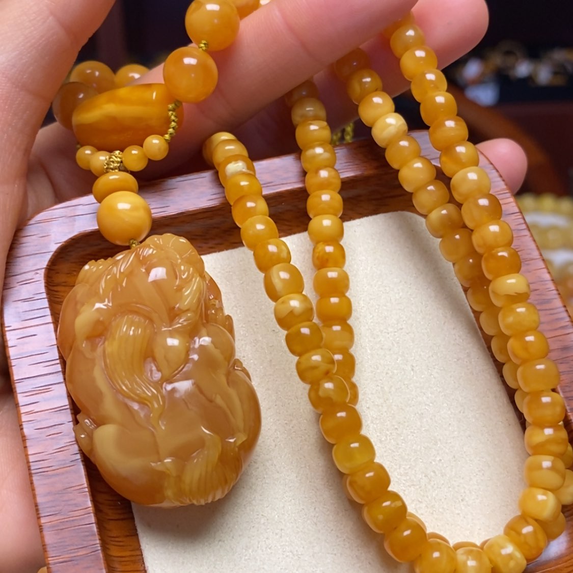 【闪购商品】蜜蜡颈饰未镶嵌项链