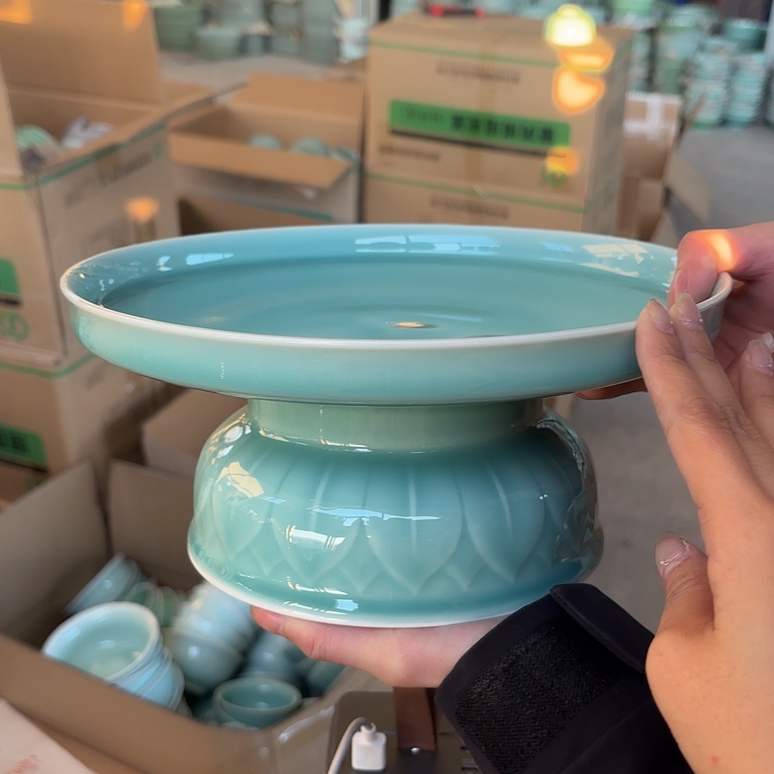 龙泉云间青瓷小米茶器