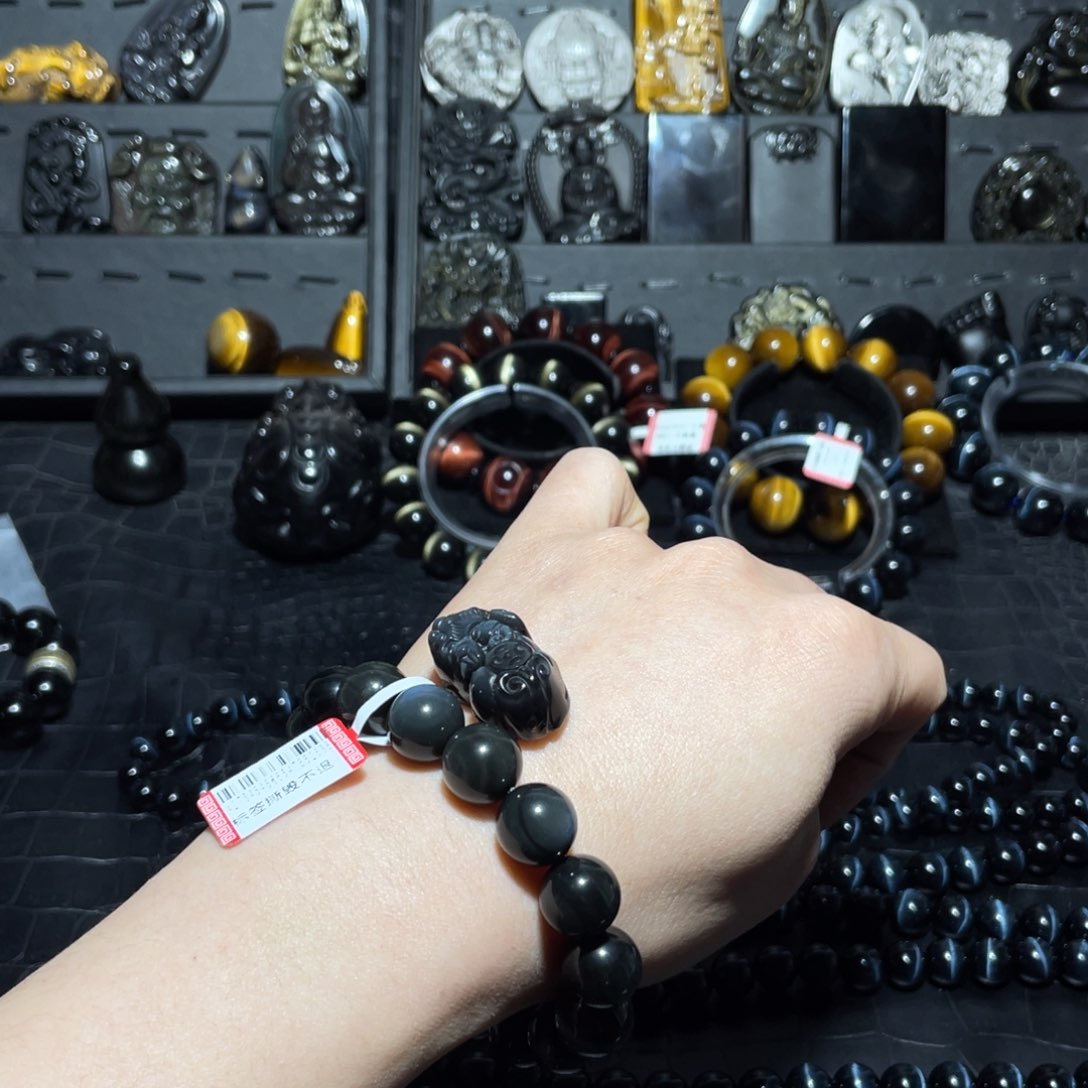 黑曜岩珠宝奇石未镶嵌一****随