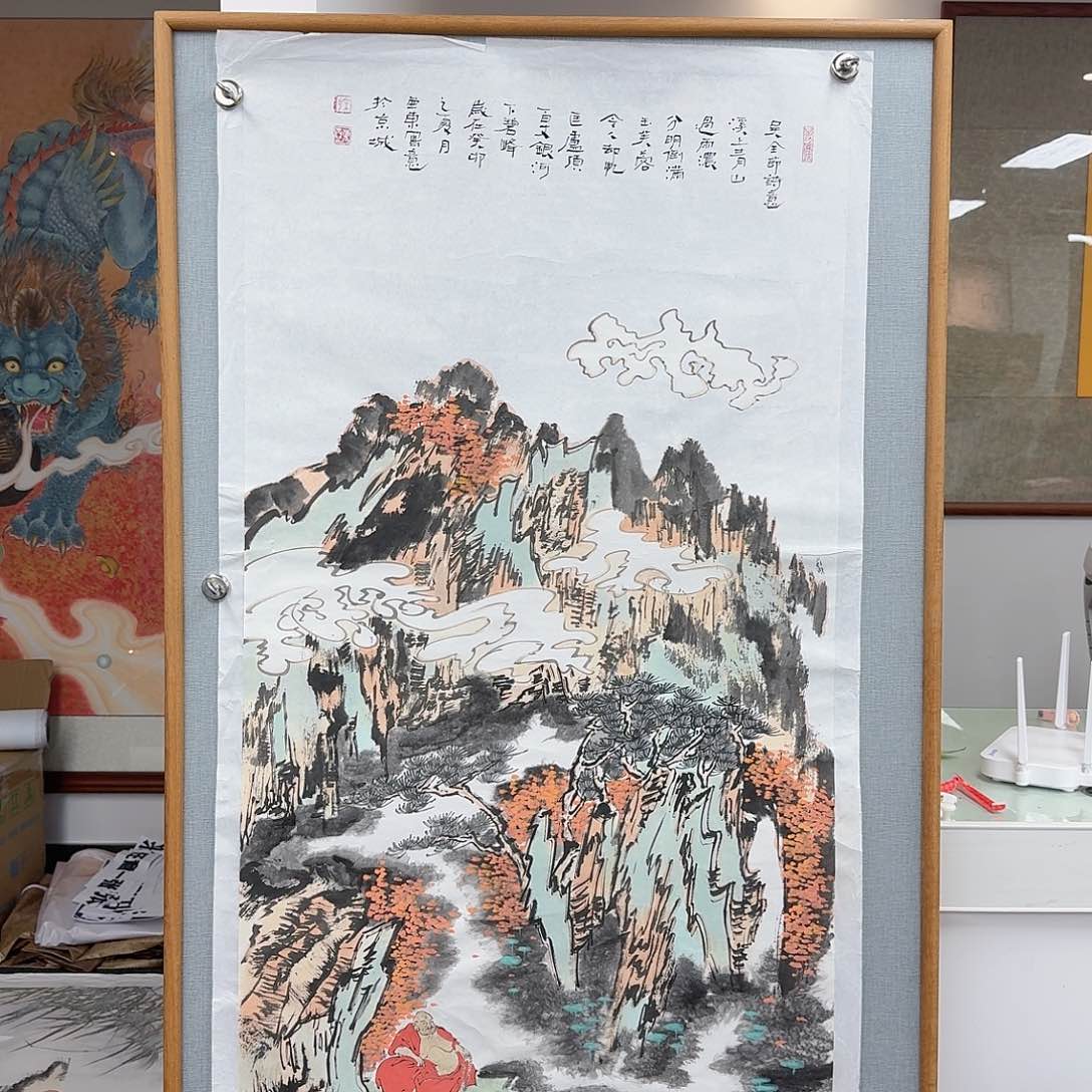 国画多次参加国内外大型