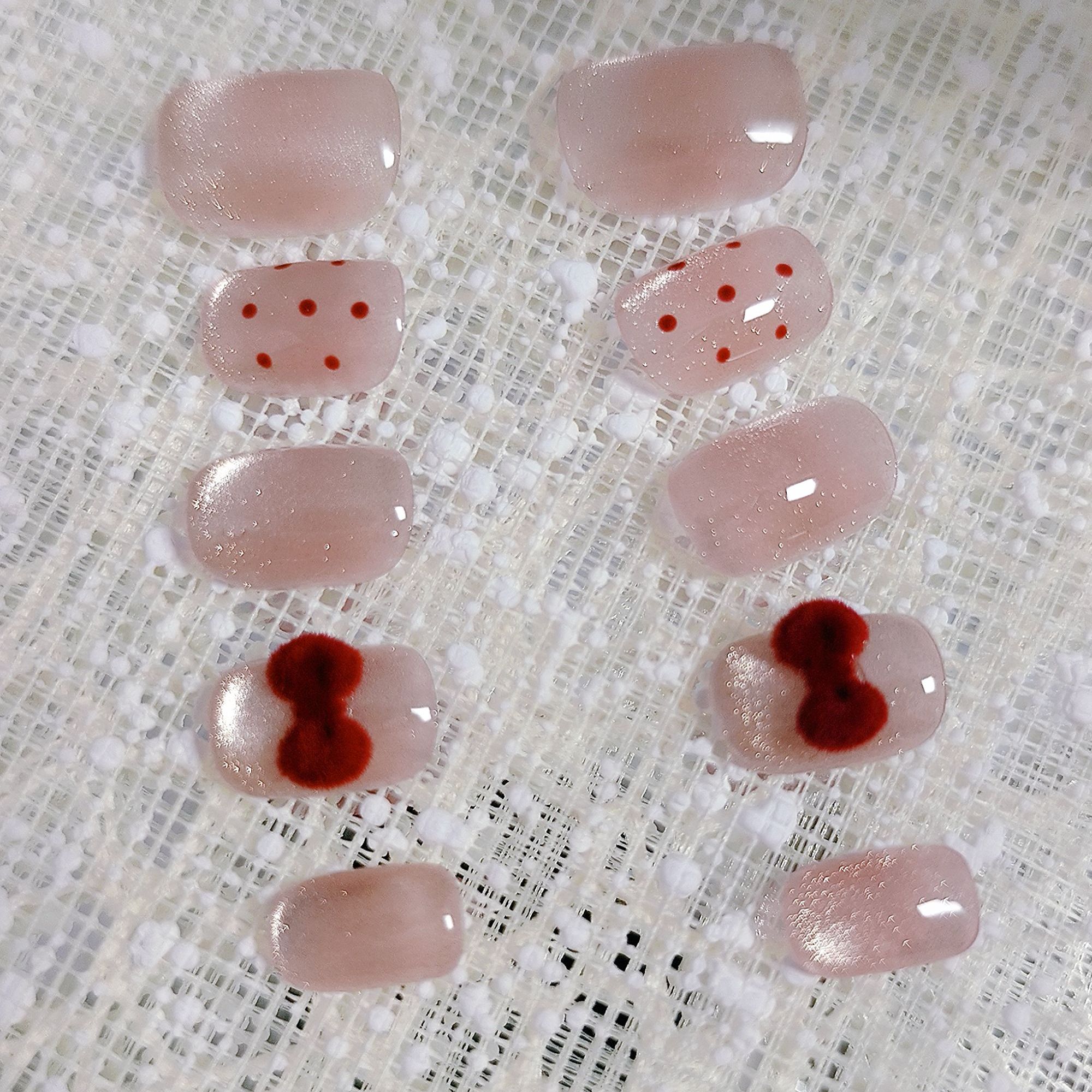 【心暖】纯手工穿戴甲超级福袋 备注尺码长短颜色 没备注默认发S