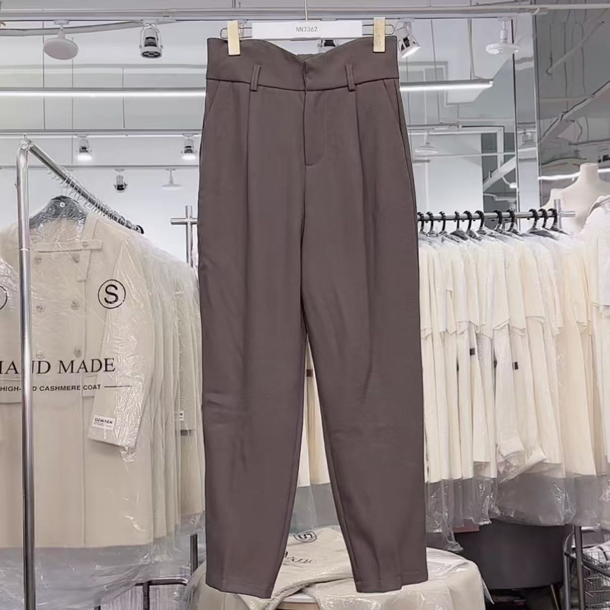 NN3362-时尚女装设计感休闲裤法式气质显瘦洋气百搭