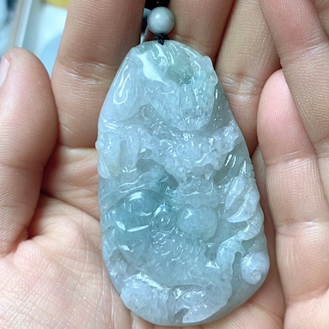 翡翠颈饰未镶嵌天然缅甸翡翠a货