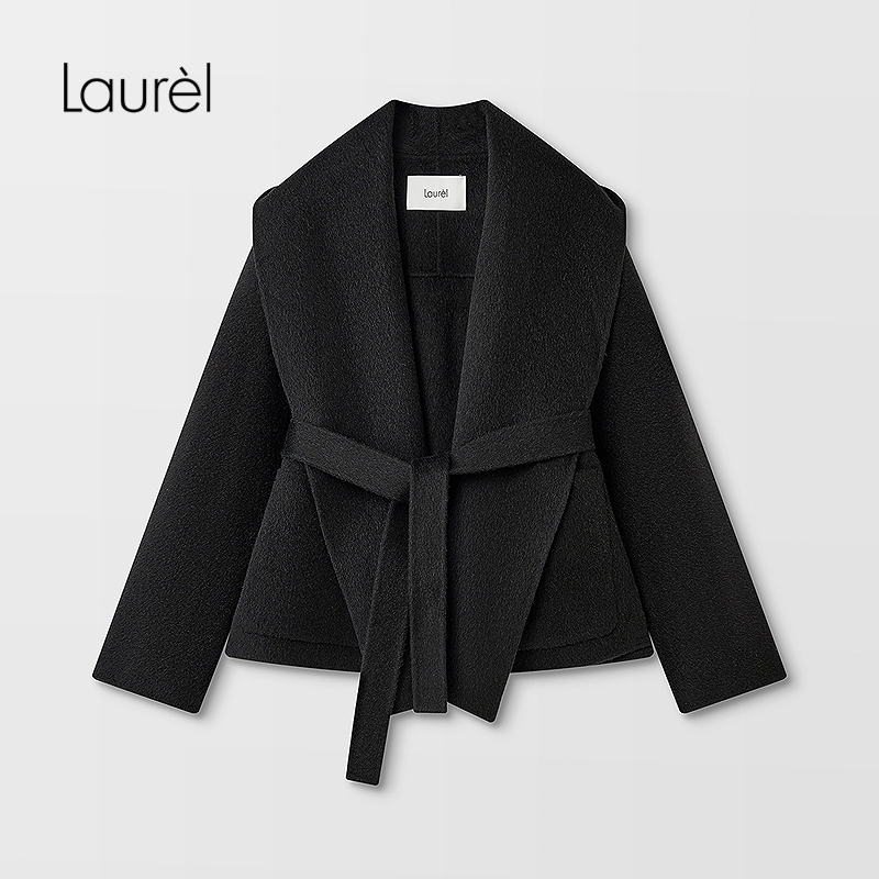 【粉丝专享】Laurel劳芮25秋新款大翻领短款大衣LWD366D035DX