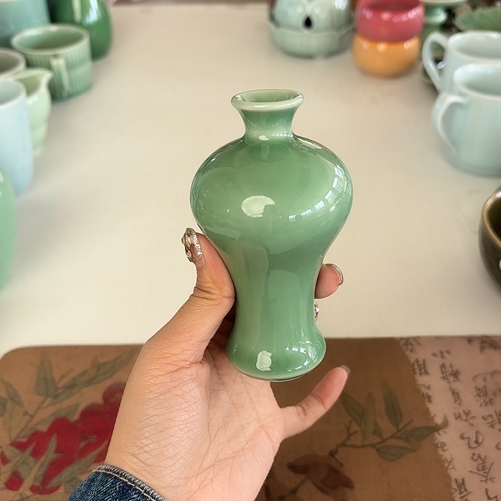 龙泉云间青瓷小米茶器