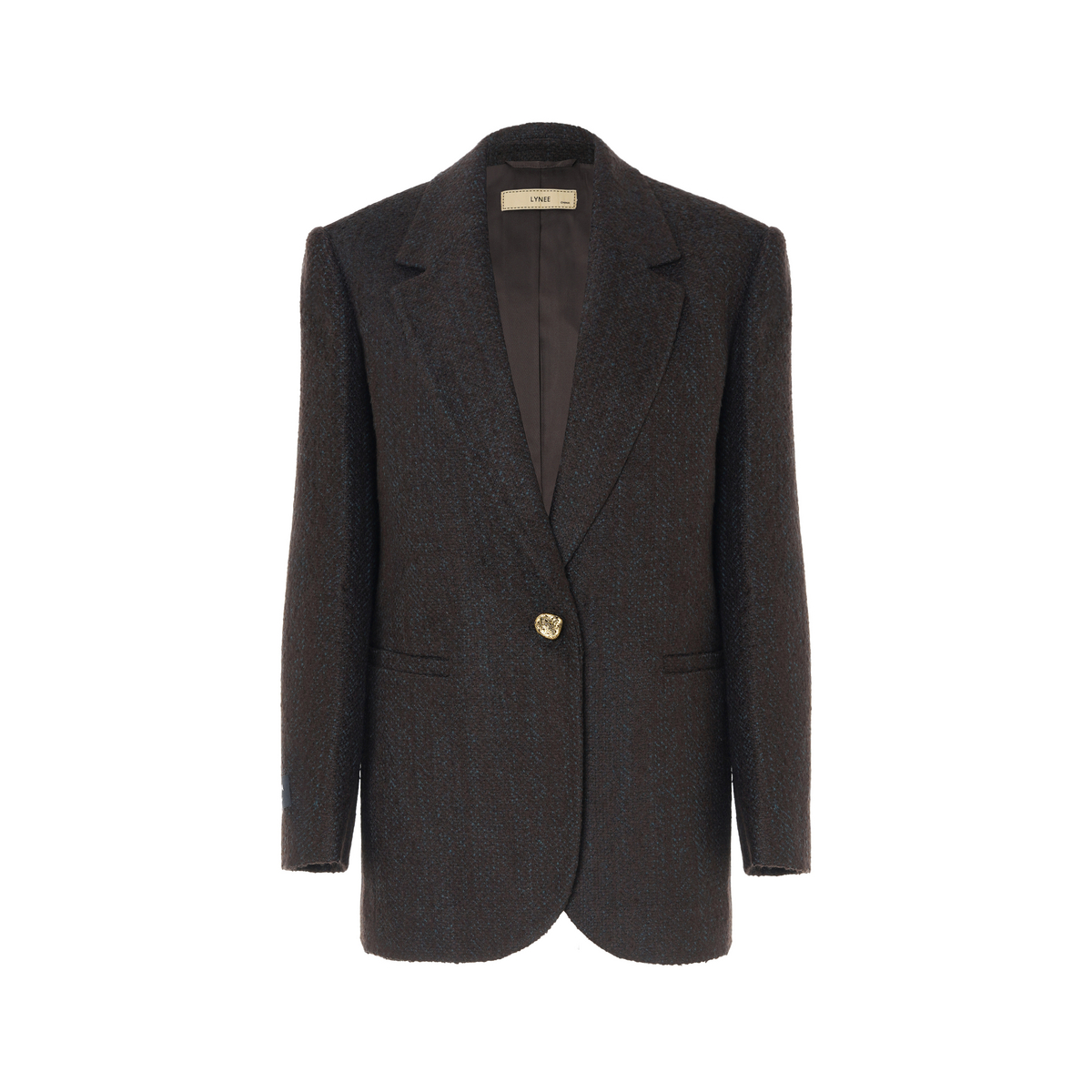LYNEE【金标系列】意大利进口宽松肌理感一粒扣西装LGD2EAW140