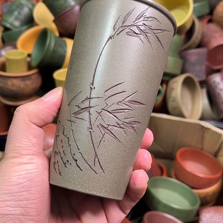 紫砂茶杯全手工紫砂主人杯