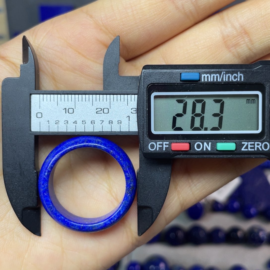 青金石未镶嵌21mm内径指环