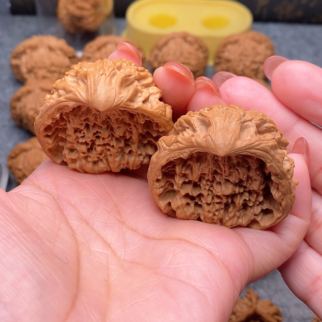 文玩核桃把件用****2精品聚宝盆46全品