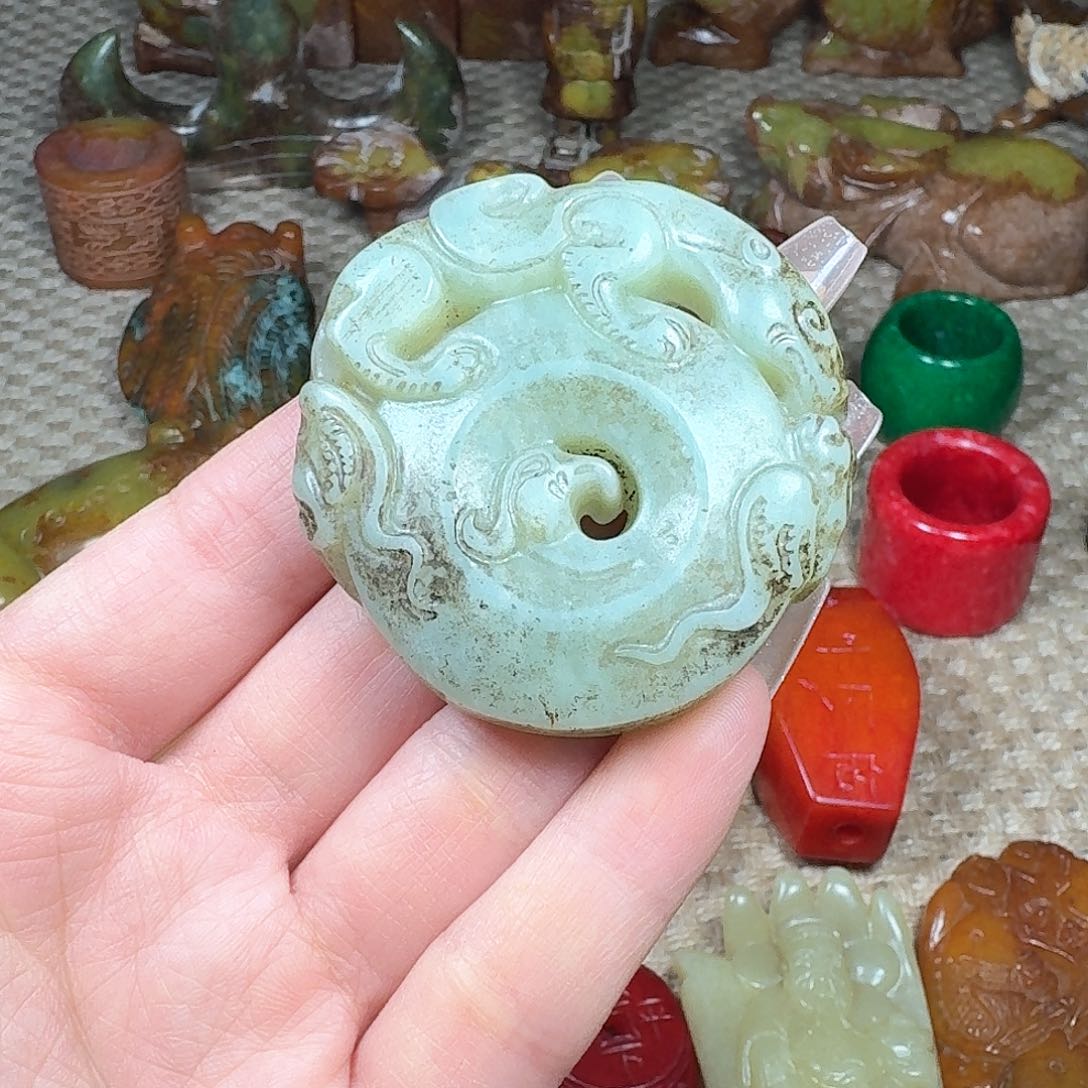 白玉菩提吊坠挂件