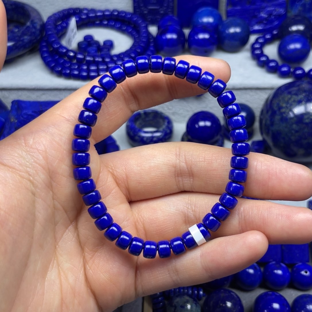 青金石手串6+未镶嵌P*