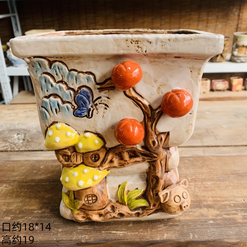 手作陶瓷多肉花盆