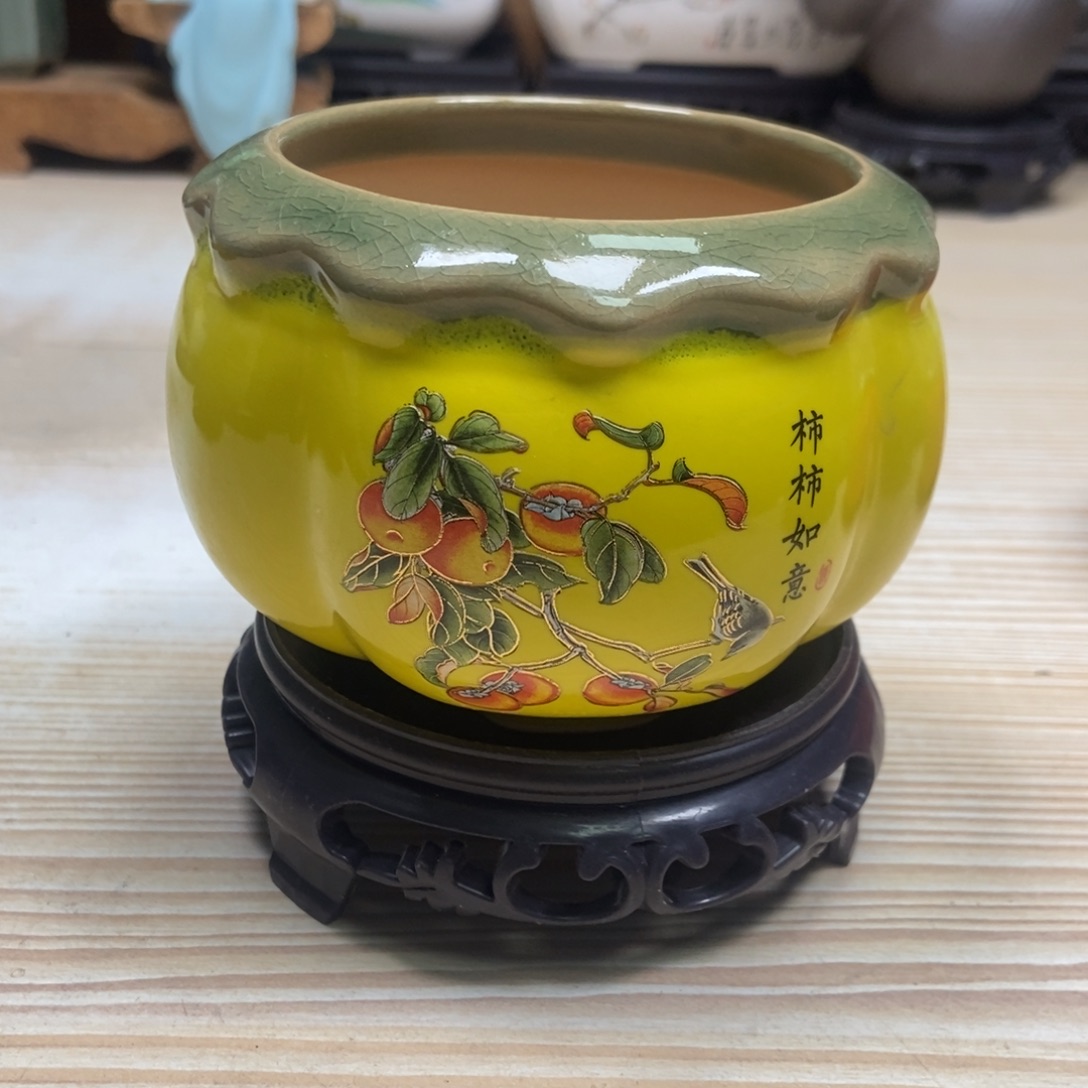 瓷片陶瓷花盆陶瓷艺术