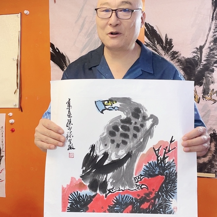 国画张圣敏先生纯手绘作品