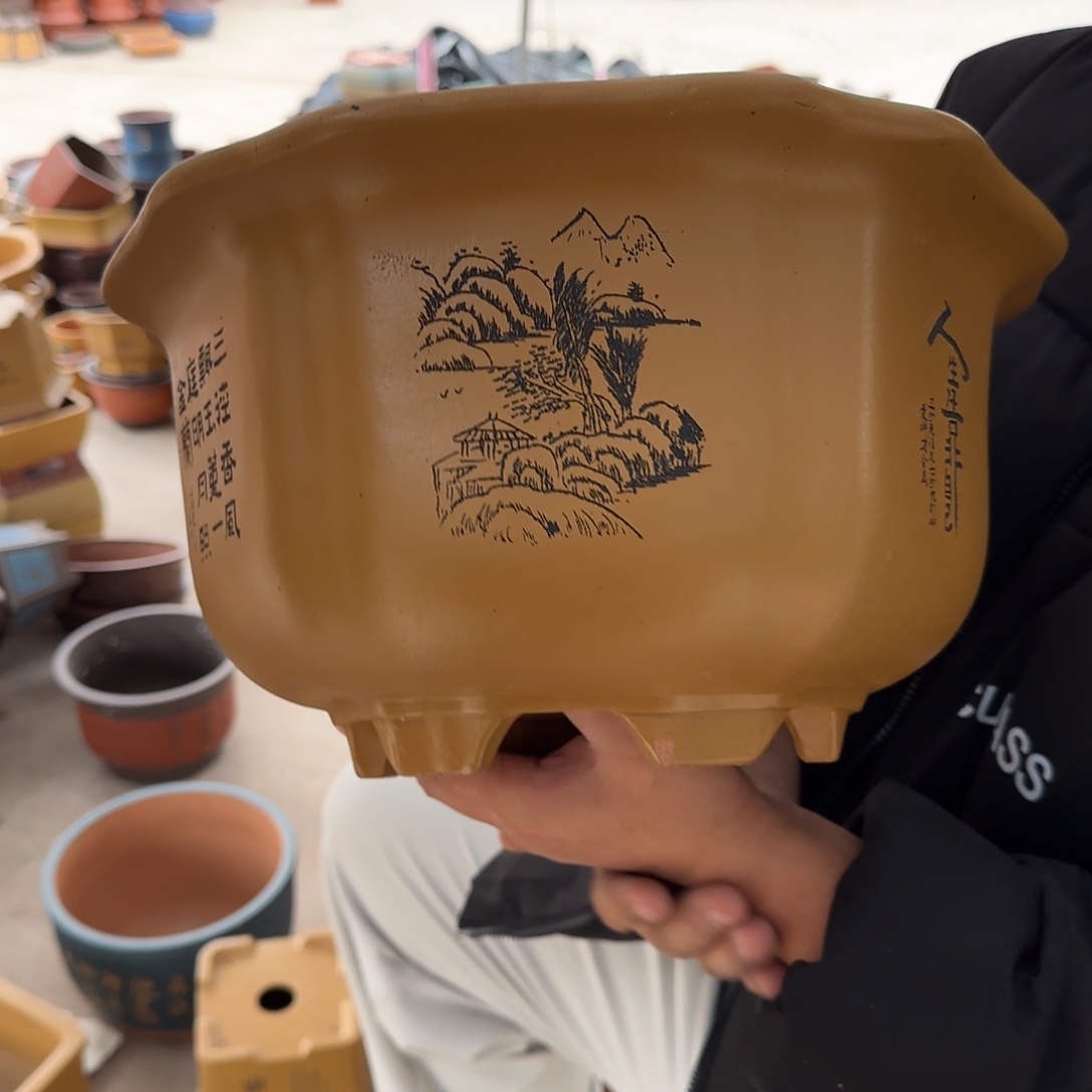 紫砂花盆口径27.15口径