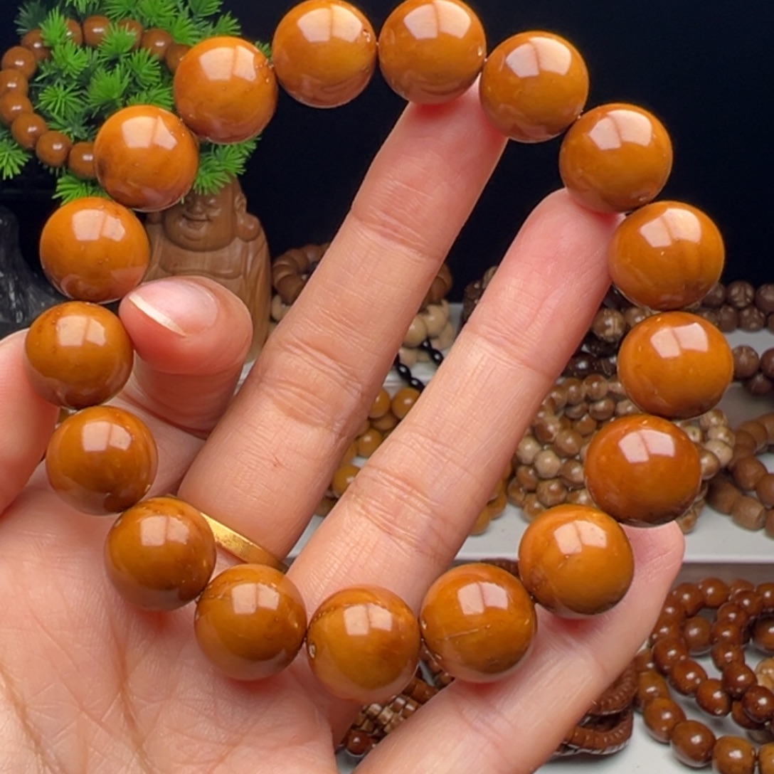 东***木紫金鼠手串卡13半实心光珠