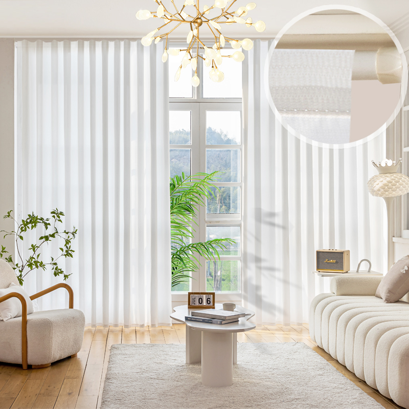 幻影纱2026新款窗纱沙帘透光不透人白纱客厅阳台防晒遮光窗帘纱帘